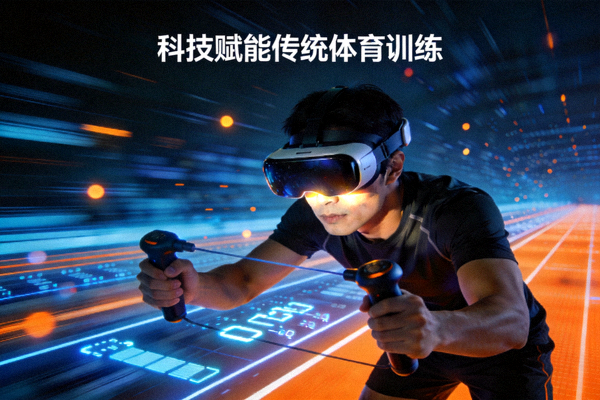 运动员使用VR设备进行反应速度训练 - 科技赋能传统体育训练