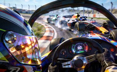 VR F1赛车观赛视角模拟 - 从车手驾驶舱内观看惊险的超车与高速过弯